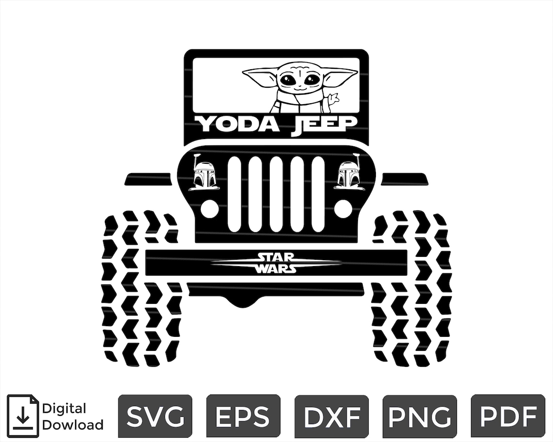 Download Yoda Jeep SVG PNG/ Jeep Svg /Truck svg/ Custom File/ File ...