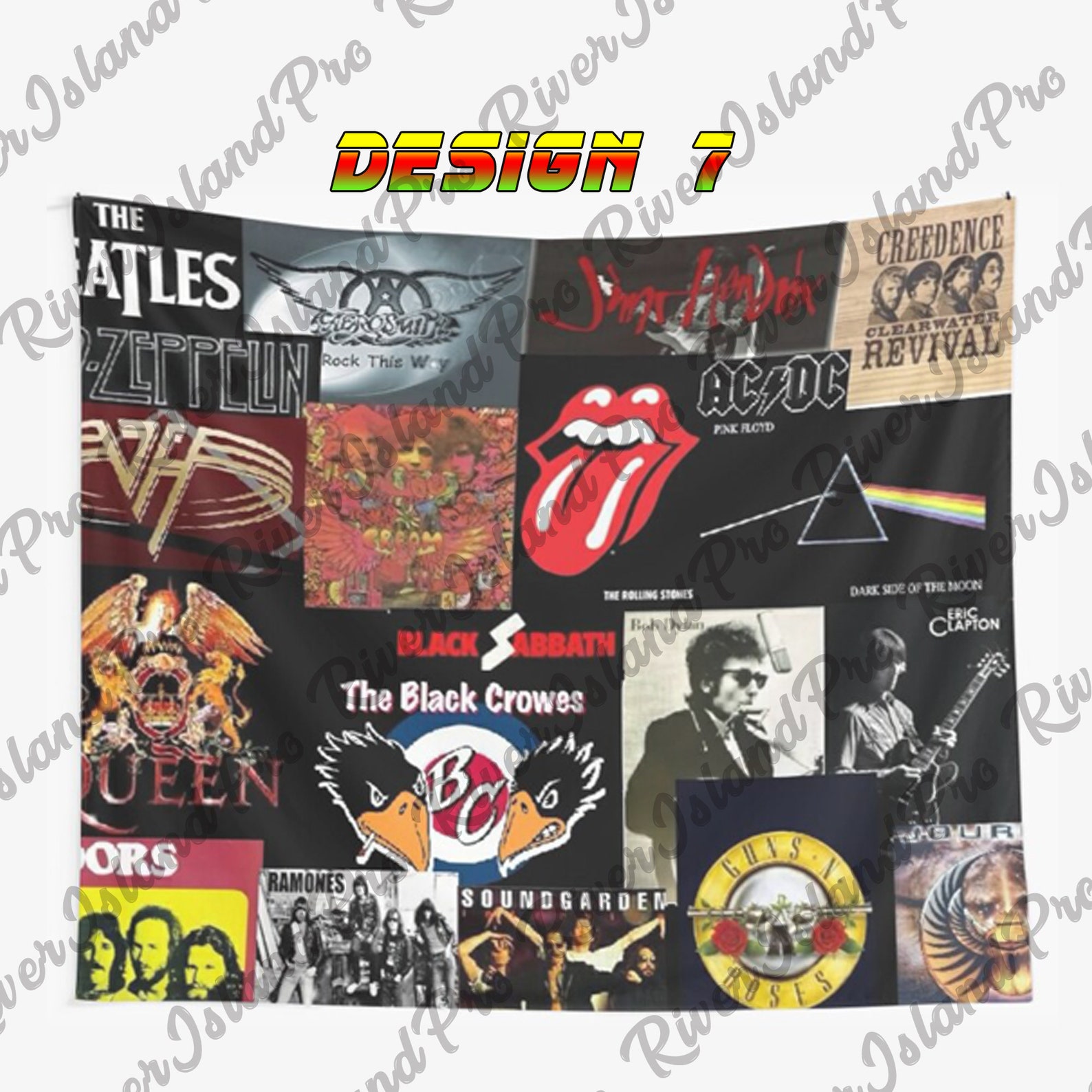 Music Collage Wall Tapestry Album Music Wall Tapestry Cover Etsy