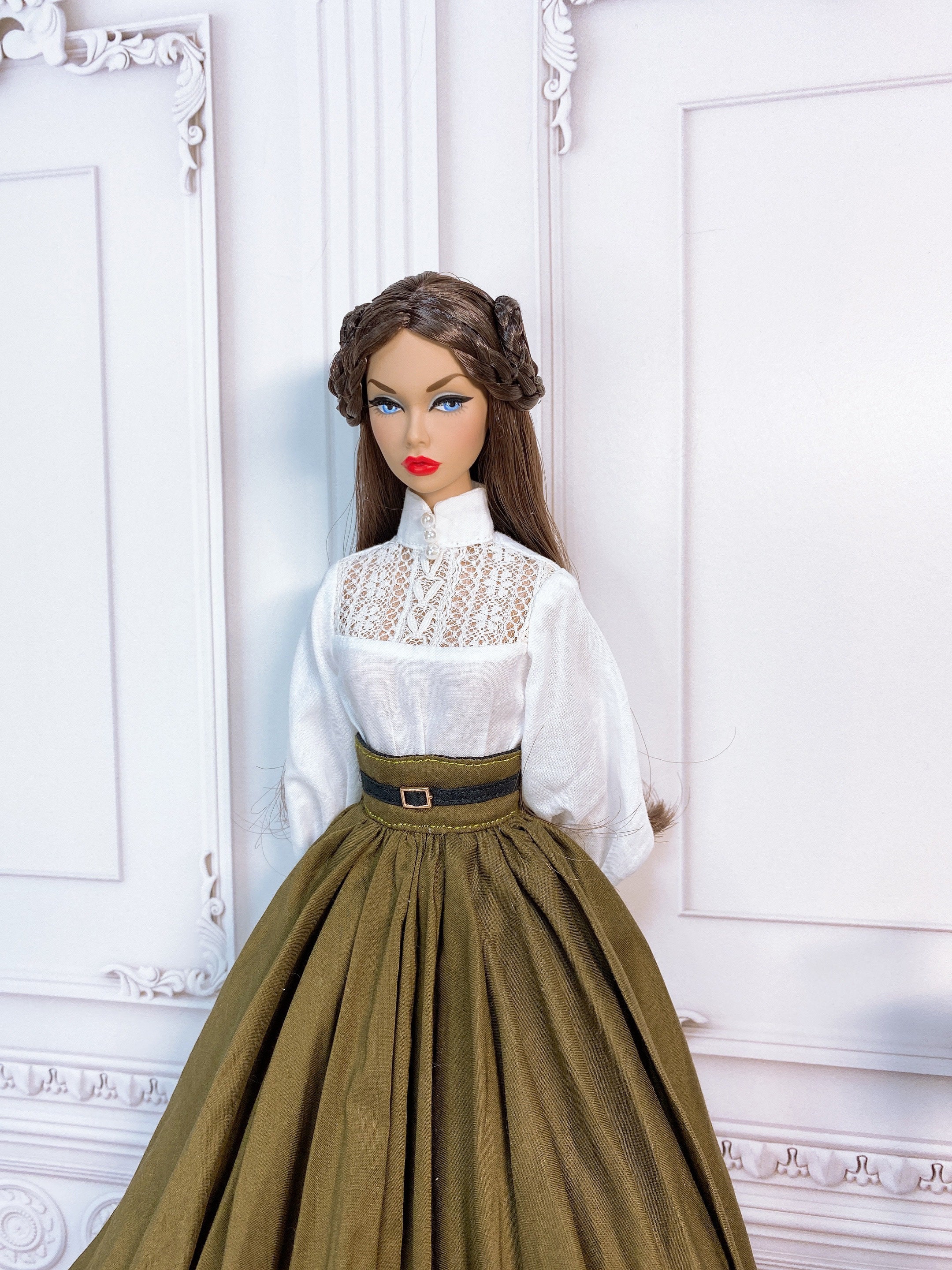 Highwaisted skirts for 12inch doll Etsy