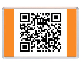 Personalised QR code Large Jumbo Fridge Magnet | scan for personal message wifi url email phone number barcode
