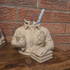 Male Teacher pen pot desk tidy ideal gift
