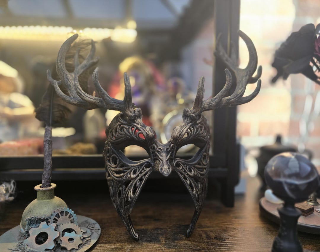 Stag Masquerade Mask Gothic Design Cosplay Mask Stunning Wearable - Etsy UK