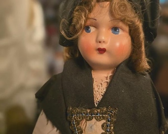 Haunted Vintage Elsass 1940er Jahre sehr guter Zustand positiv Maria Geistergefäß