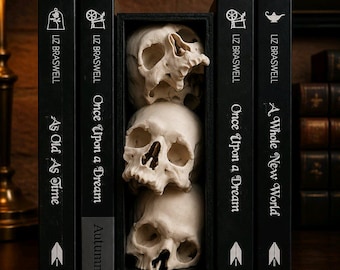 Pile of Skulls book nook gothic book shelf ornament Booknook