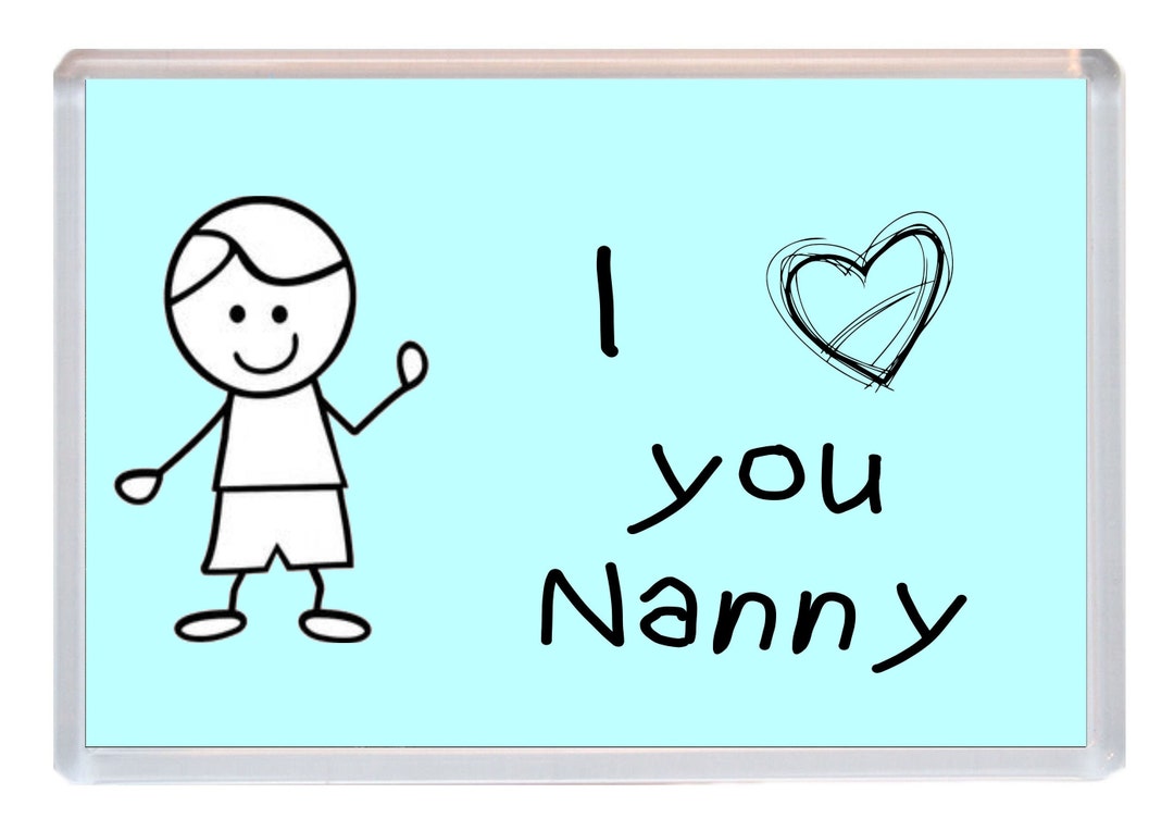 I love you Nanny Großer Jumbo Novelty Kitchen Gift