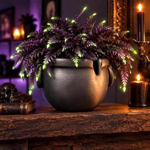 Large Gothic Cauldron Planter  Fun design for your plants UK SELLER