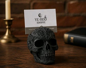 Gothic Skull Business Card Holder unique design card holder business card display