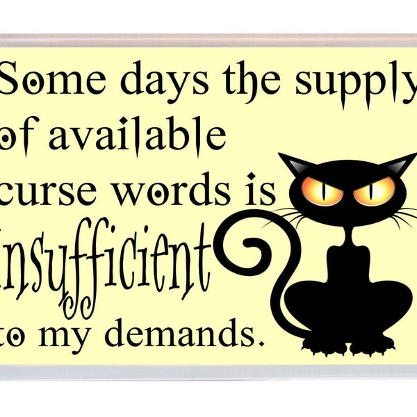 Funny Curse Words Large Jumbo fridge magnet Novelty Kitchen Gift / Keepsake