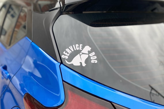 Service Dog Decal | Service Dog Golden Retriever | Service Dog Lab | Service Dog Poodle | Decal for Cars | Service Animal Sticker