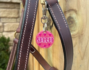 Custom Equine Halter Tags | Equine Blanket Tags | Equine Bridle Tag | Horse ID Tags | Personalized Name Tag | Horse Tack | Resin Tag | Gift