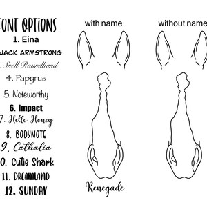 Custom Line Art | Horse/Donkey Outlines| Digital Illustration | Custom Portrait | Digital Document ONLY image 6