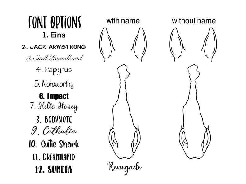 Custom Line Art | Horse/Donkey Outlines| Digital Illustration | Custom Portrait | Digital Document ONLY image 6