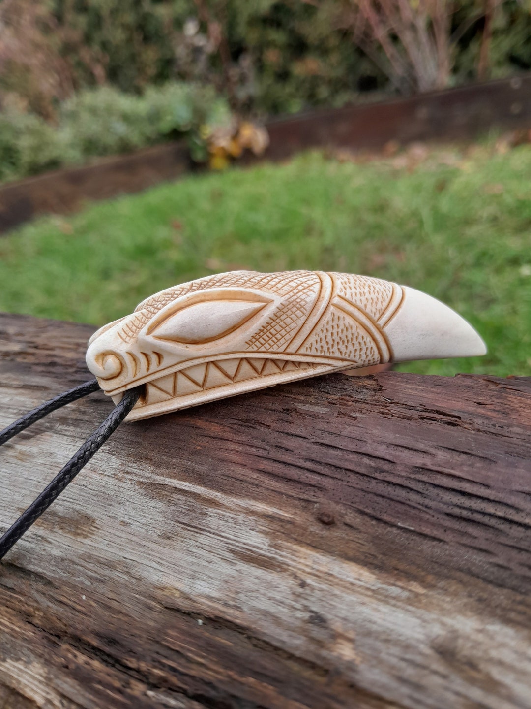 Viking Wolf Amulet. Fenrir Necklace. Old Norse Art. Pagan, Celtic