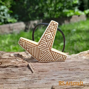 Ukonvasara amulet. Thor’s Hammer pendant. Viking Mjolnir necklace. Norse Ukko’s hammer. Hand-carved bone talisman