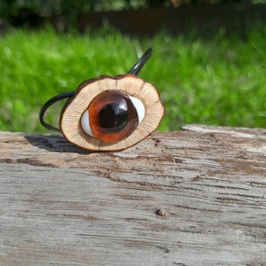 Hand-made Masonic All Seeing Eye of God pendant. Mason eye amulet. Pyramid necklace with eye. Eye set within a triangle. Eye of Providence