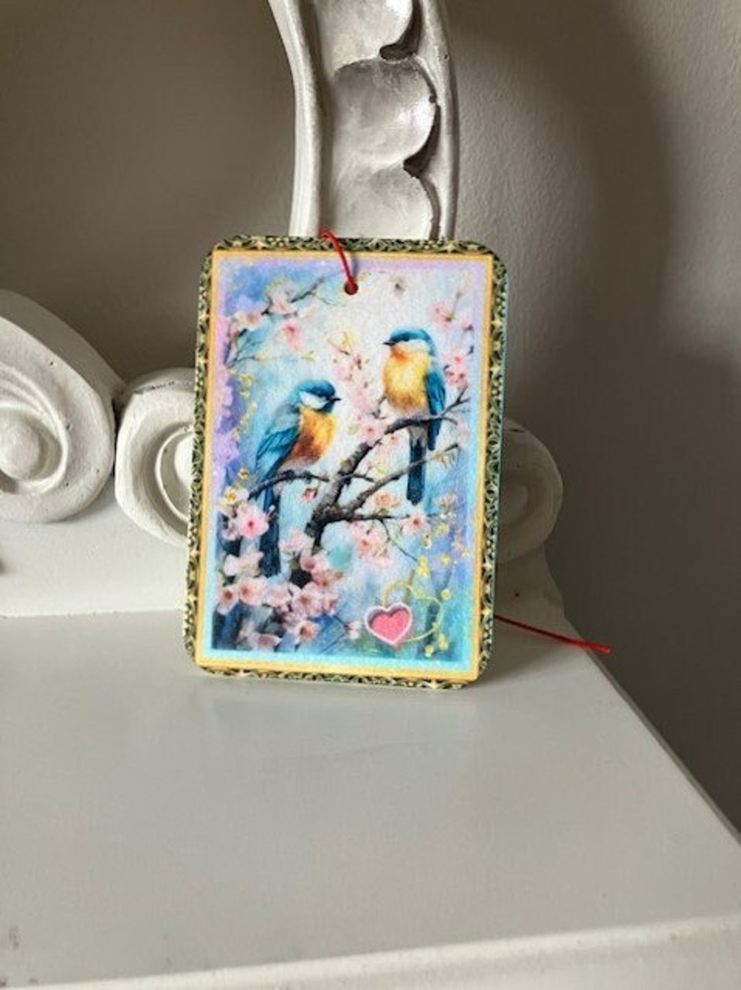 Blue Tit Air Freshener Bird Watercolour Print Bird and Etsy UK