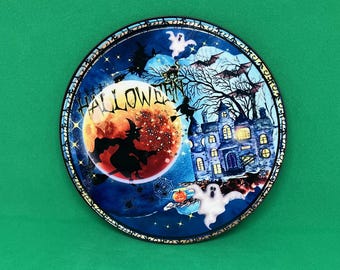 Halloween Drinks Coaster with spooky theme - trick or treating gift - fall décor gift - witchy drinks coaster - Halloween party gift
