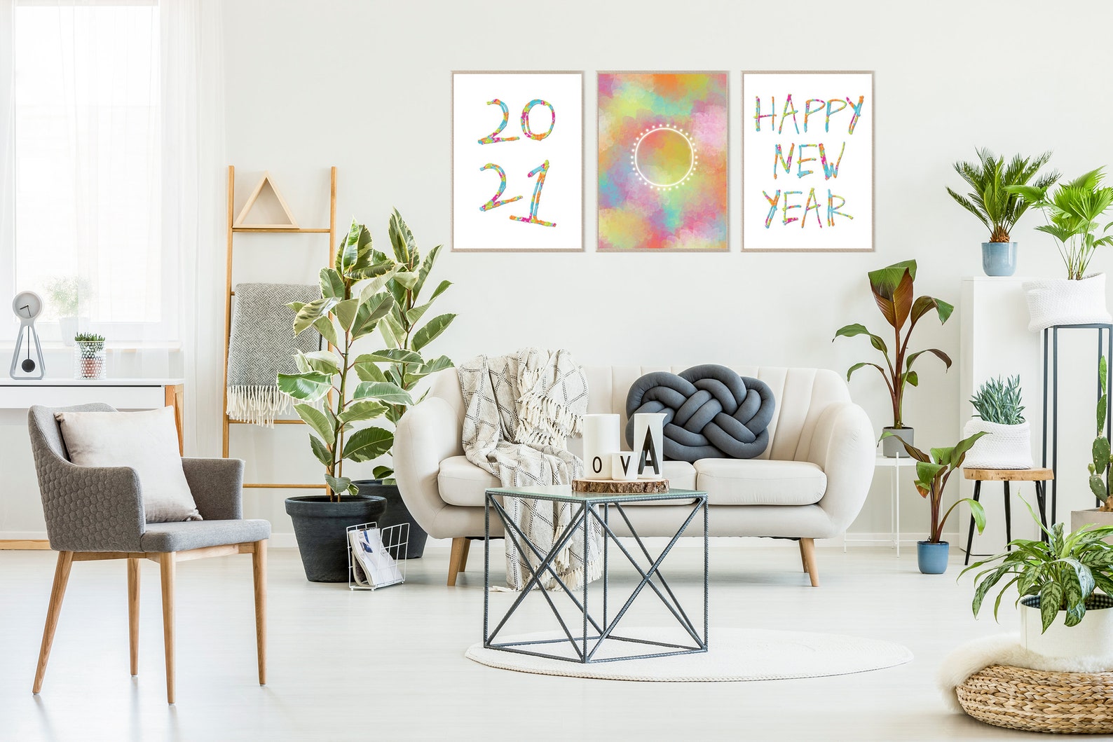 Happy New YearPrintable Wall Art2021 PrintNew Year Etsy