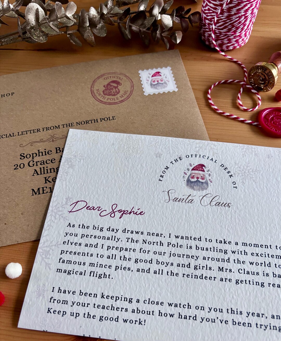 Personalised Letter From Santa Claus Father Christmas Christmas ...