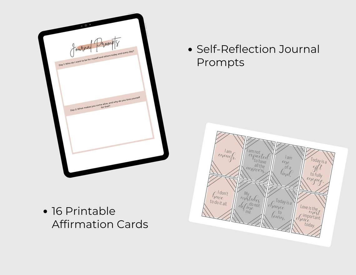 30 Day Challenge Template Editable Canva Template Self Care - Etsy
