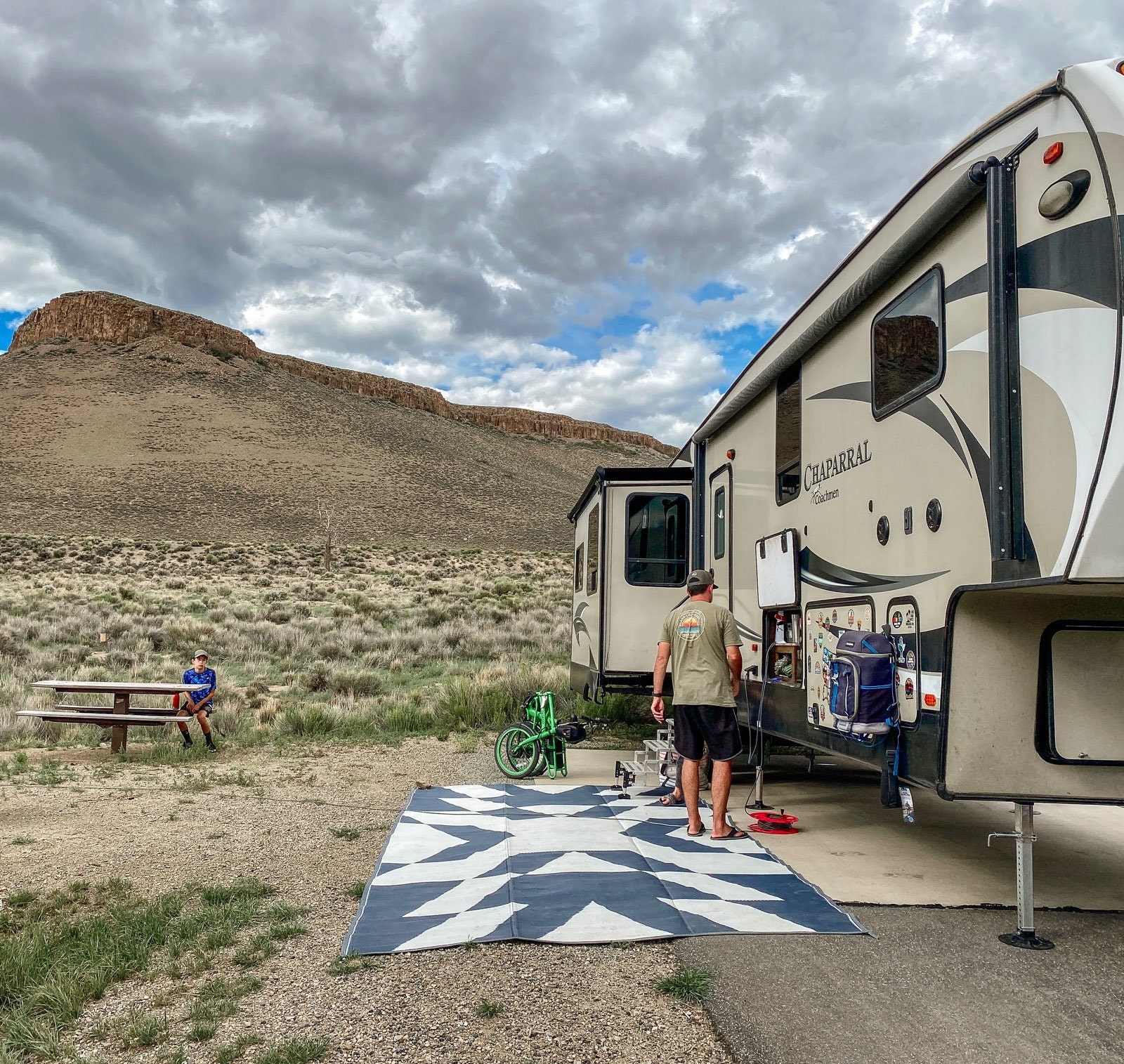 Glamplife Denim Blue 8x16 Outdoor Rug Waterproof Camping Mat - Etsy