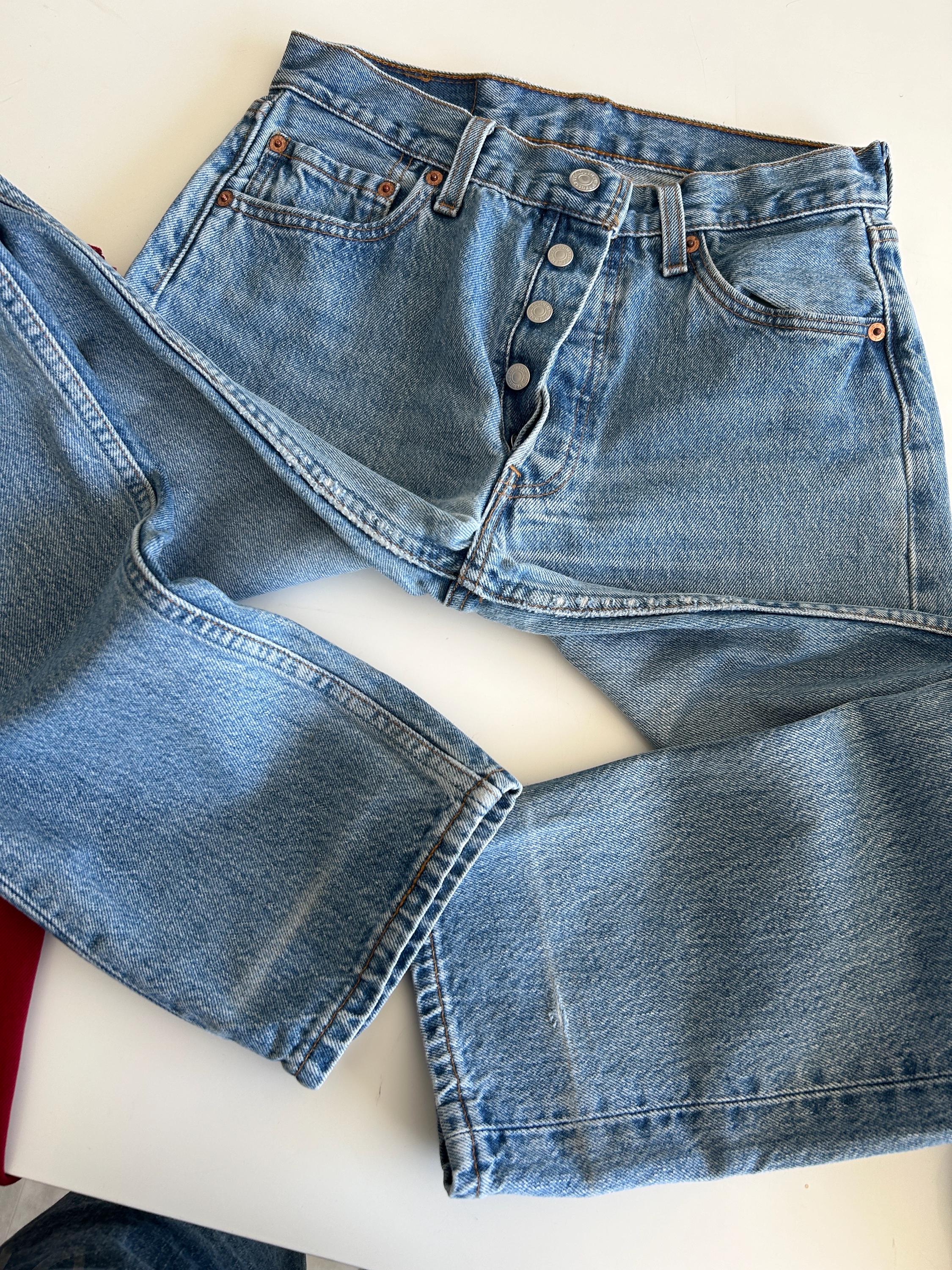 1990's Levi's 501 W27 MADE IN USA【GG0110 Levis 501 Vintage W27 L33 Levi's 501 Light Blue Made in USA
