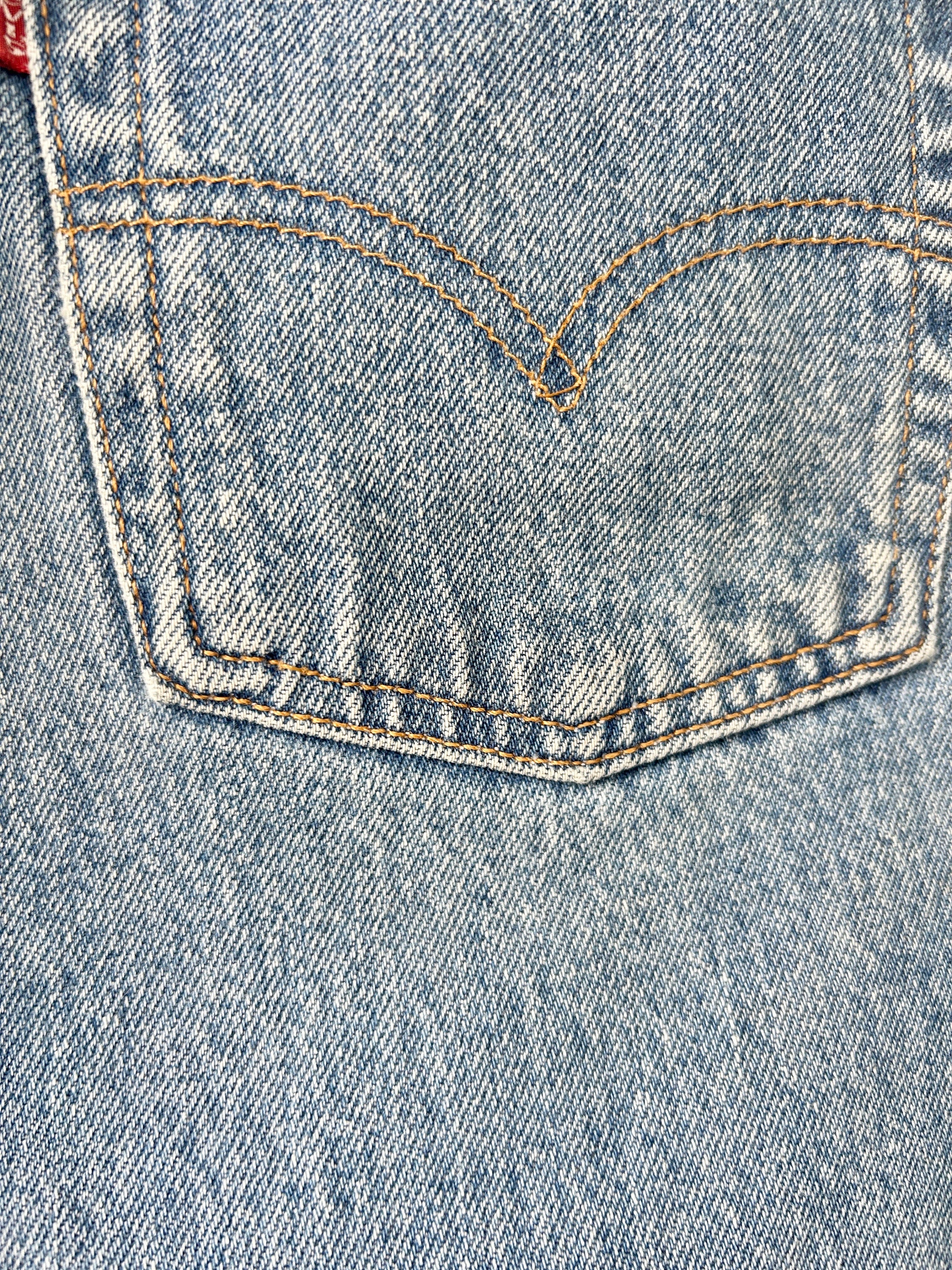 Levis 501 Vintage W28 L29 Levi's Medium Blue Faded Made Y2k Levis 501 Vintage W28 L29 Levi's Medium Blue Faded Made Y2k