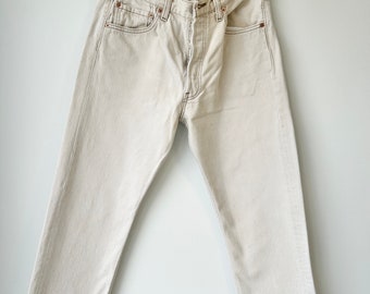 Levis 501 vintage w30 L26 Levi’s 501 beige 90s  made in USA straight leg 501 vintage 501 vintage Levi’s