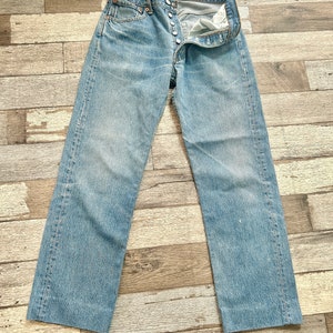 Levi’s 501 jeans w29 L27 faded denim vintage Levi’s 501s straight leg vintage levis 501 jeans