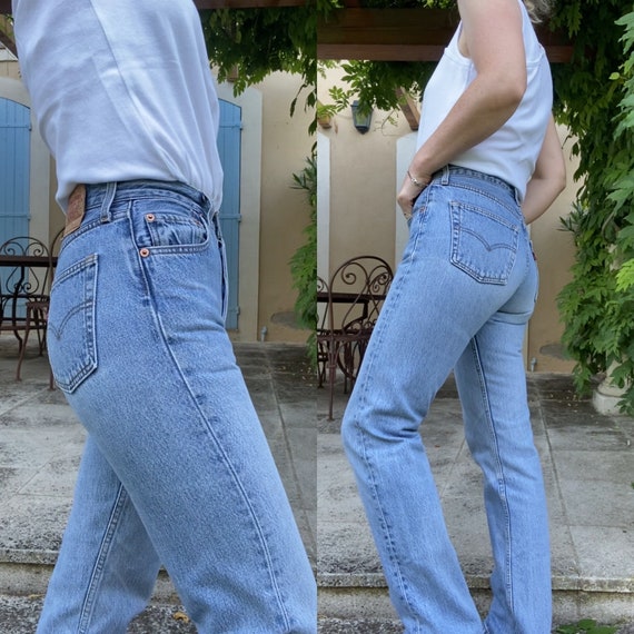 Jeans Levi's Vintage Des Années 70 - Coupe Mom Haute Taille - Taille W25 L30 - État Très Propre