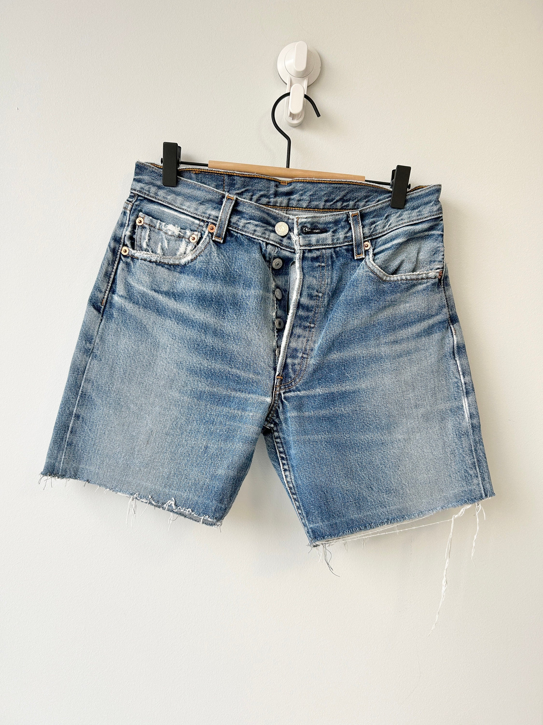Levis 501 Vintage W28 W29 Levi's 501 Shorts Blue Denim