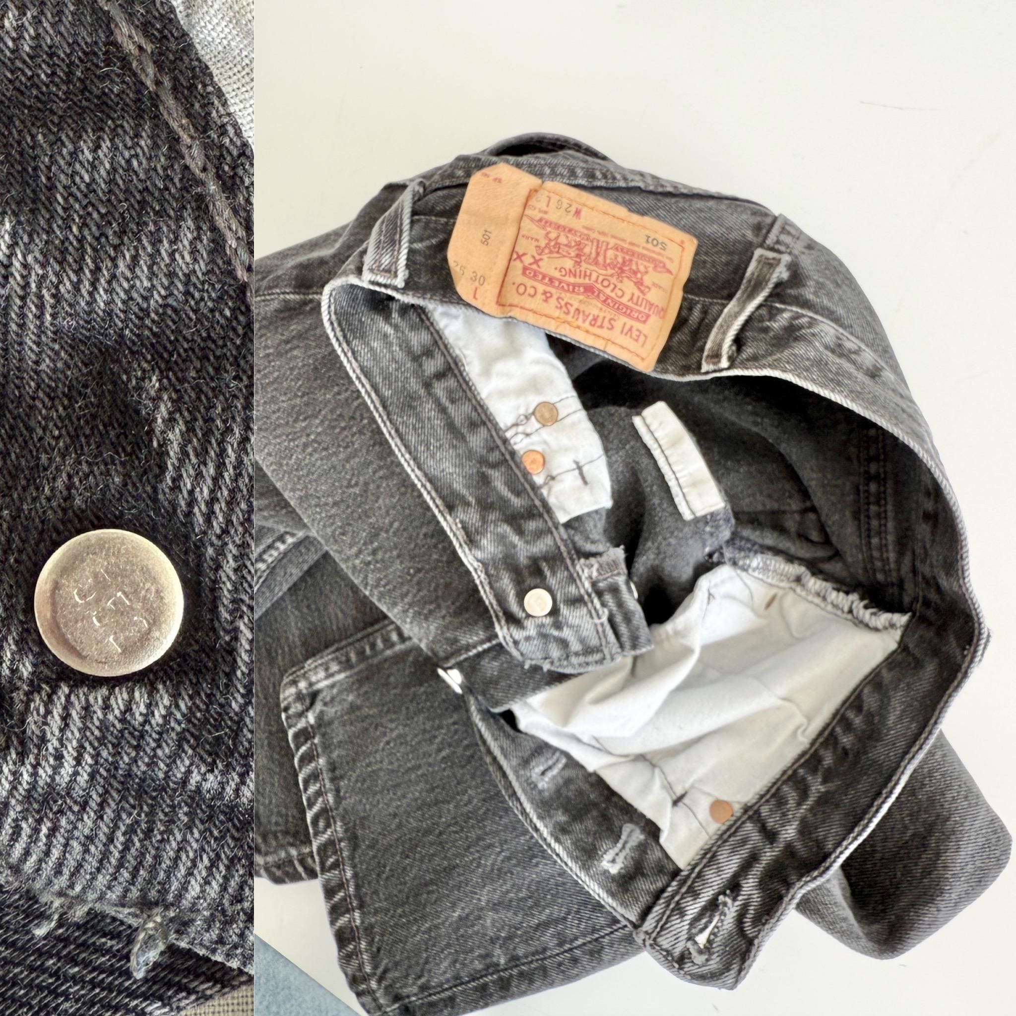 W24 L30 Levis 501 Vintage 23-24” Waist Medium Blue 501s Made in