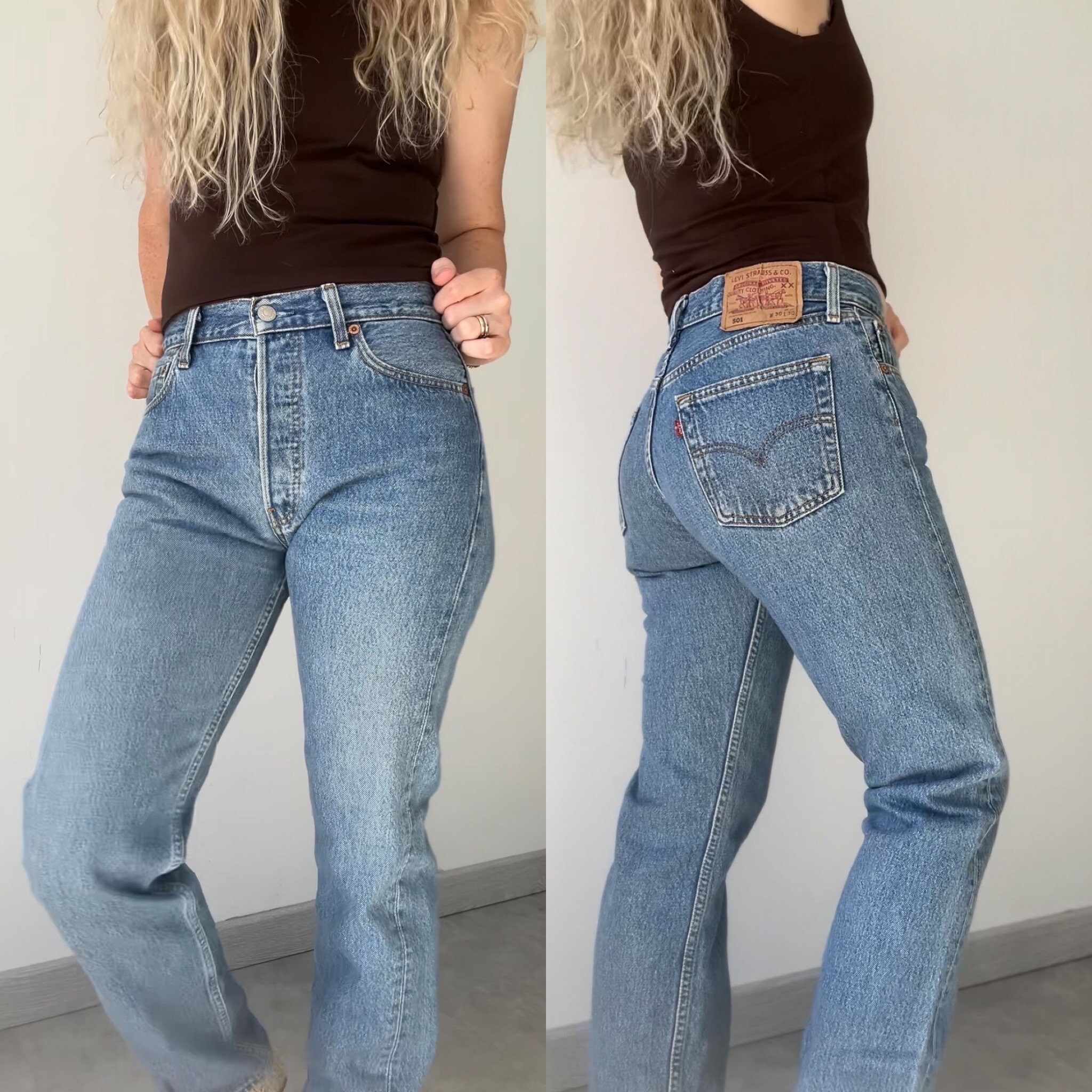 Levis 501 Vintage W28 L29 Levi's Medium Blue Faded Made Y2k Levis 501 Vintage W28 L29 Levi's Medium Blue Faded Made Y2k