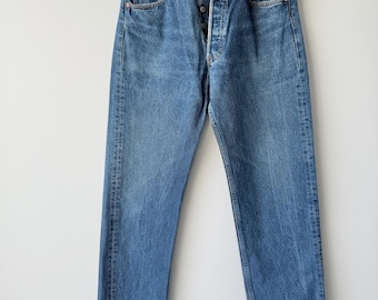 Vintage Levi's 501 Jeans: 90s Classic Blue Denim, W31 L30 - Etsy UK