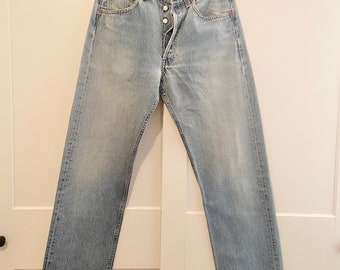 Beautiful Faded jeans Vintage levis 501 student fit W26 W27 - Etsy