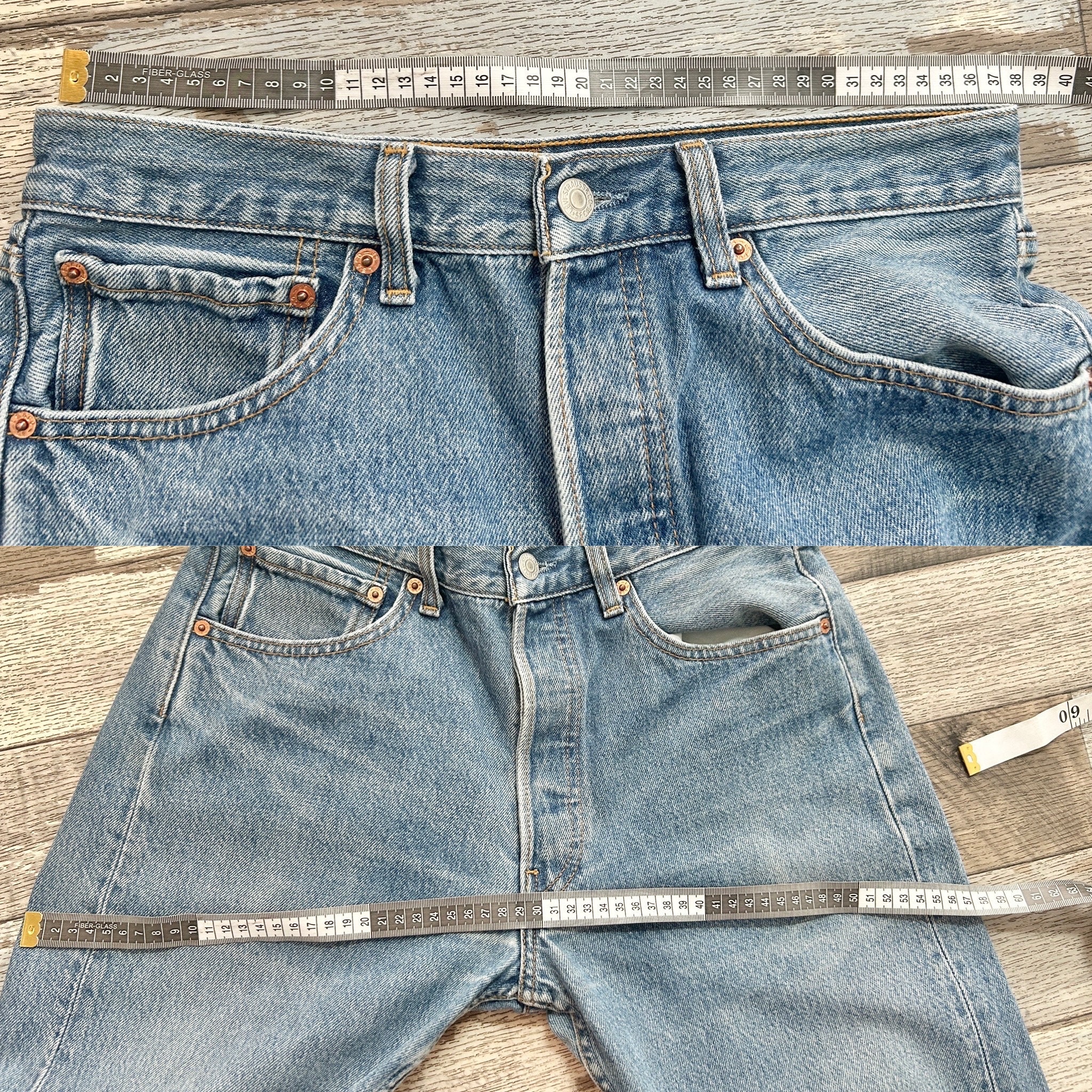 Levi's 501 Jeans W29 L27 Faded Denim Vintage Levi's 501s Levi's 501 Jeans W29 L27 Faded Denim Vintage Levi's 501s