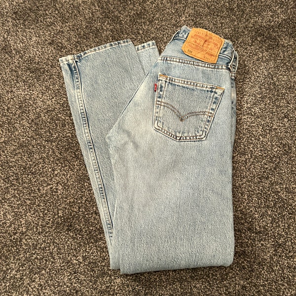 Levis 501 vintage W23 L29 Levi’s light blue  stone wash faded blue 501 Levi’s made in USA 90s denim straight leg 501 vintage Levi’s