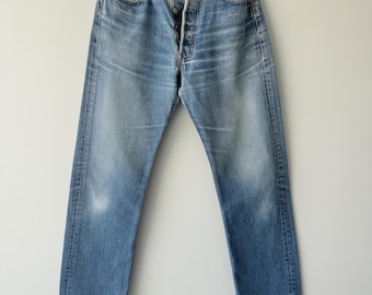 Levis 501 vintage, talla 30/31, ancho W31, largo L31, color azul oscuro desteñido, años 90, EE. UU.