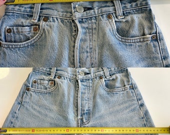 W23 L28 Levis 701 Jeans Light Stonewash Blue Levi's 701