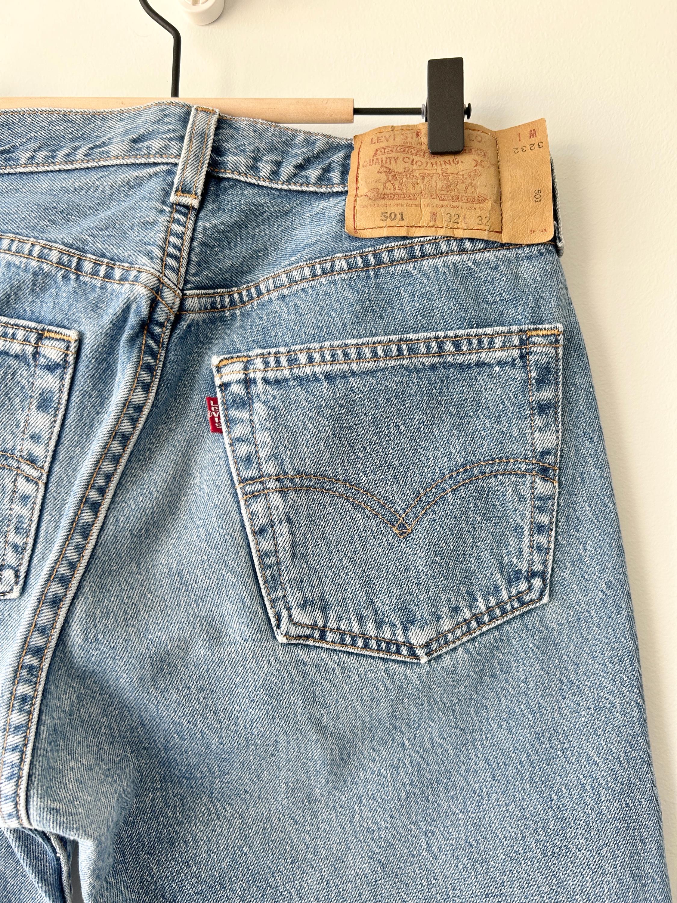 W29 L31 Levis 501 Vintage Levi's Medium Blue Straight Leg Levi's