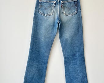 Levis 518 Jeans Boot Cut Size 9 M Jr Light Blue Denim USA Made Etsy