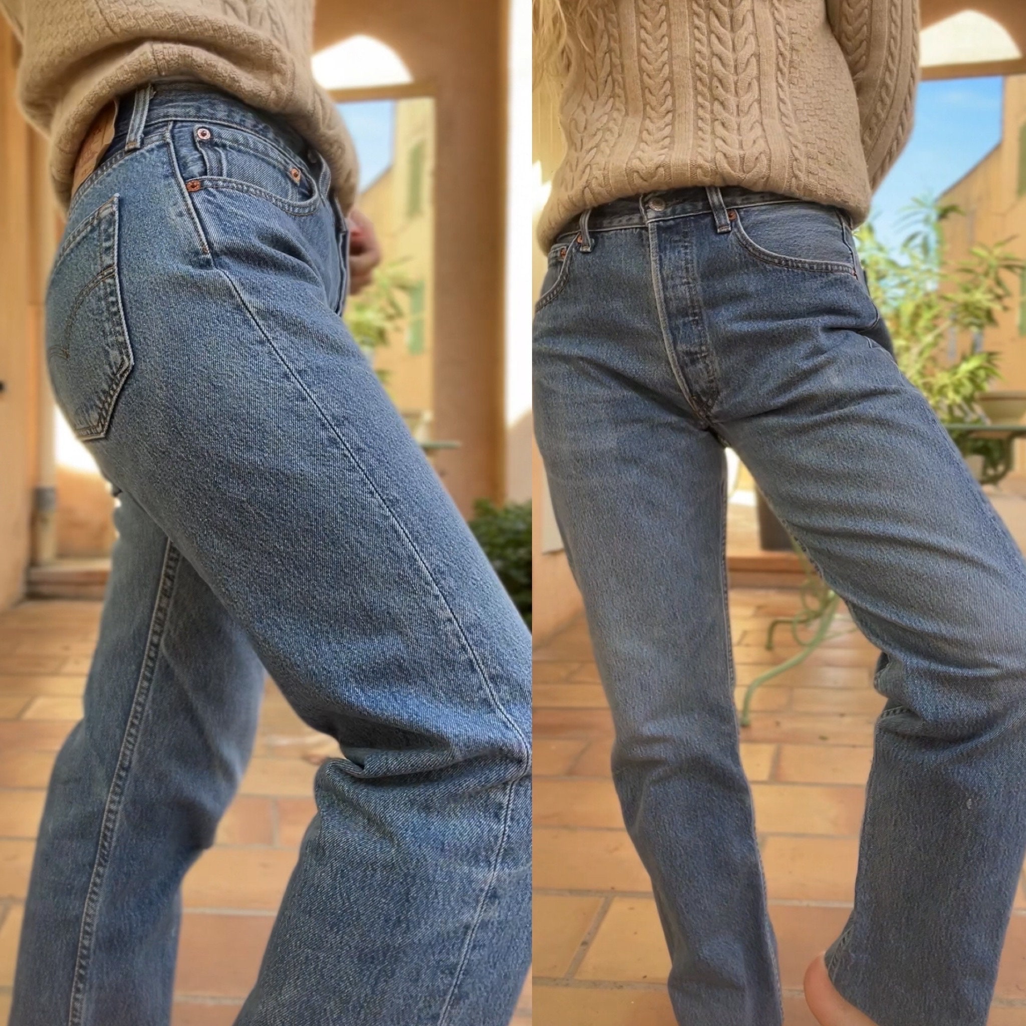 Levi's 501 Jeans W29 L27 Faded Denim Vintage Levi's 501s Levi's 501 Jeans W29 L27 Faded Denim Vintage Levi's 501s