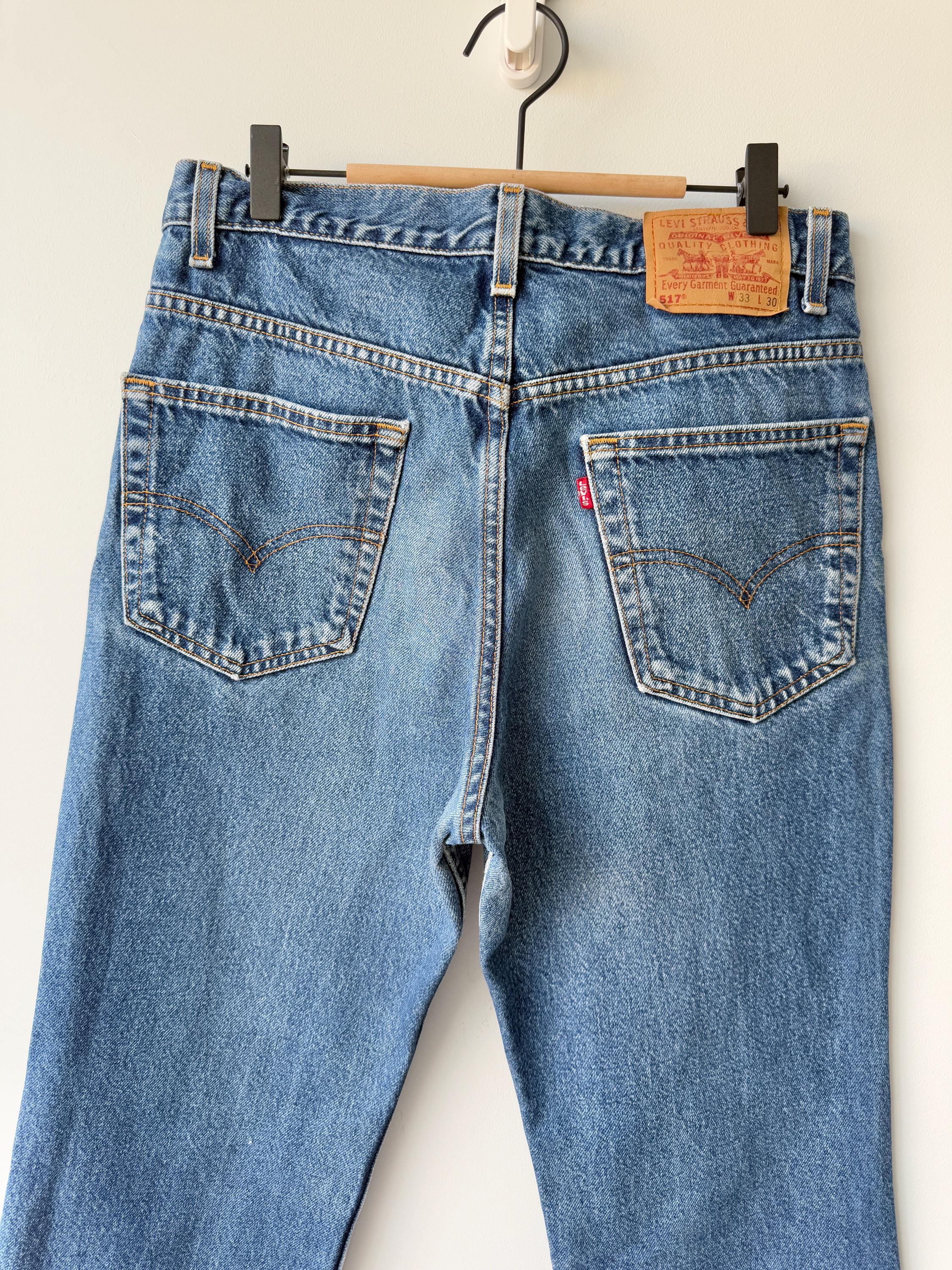 90s USA Levi’s 517 W34 L32 34x32 Levis 517 Mens Vintage 1990s Bootcut Jeans W34 L32
