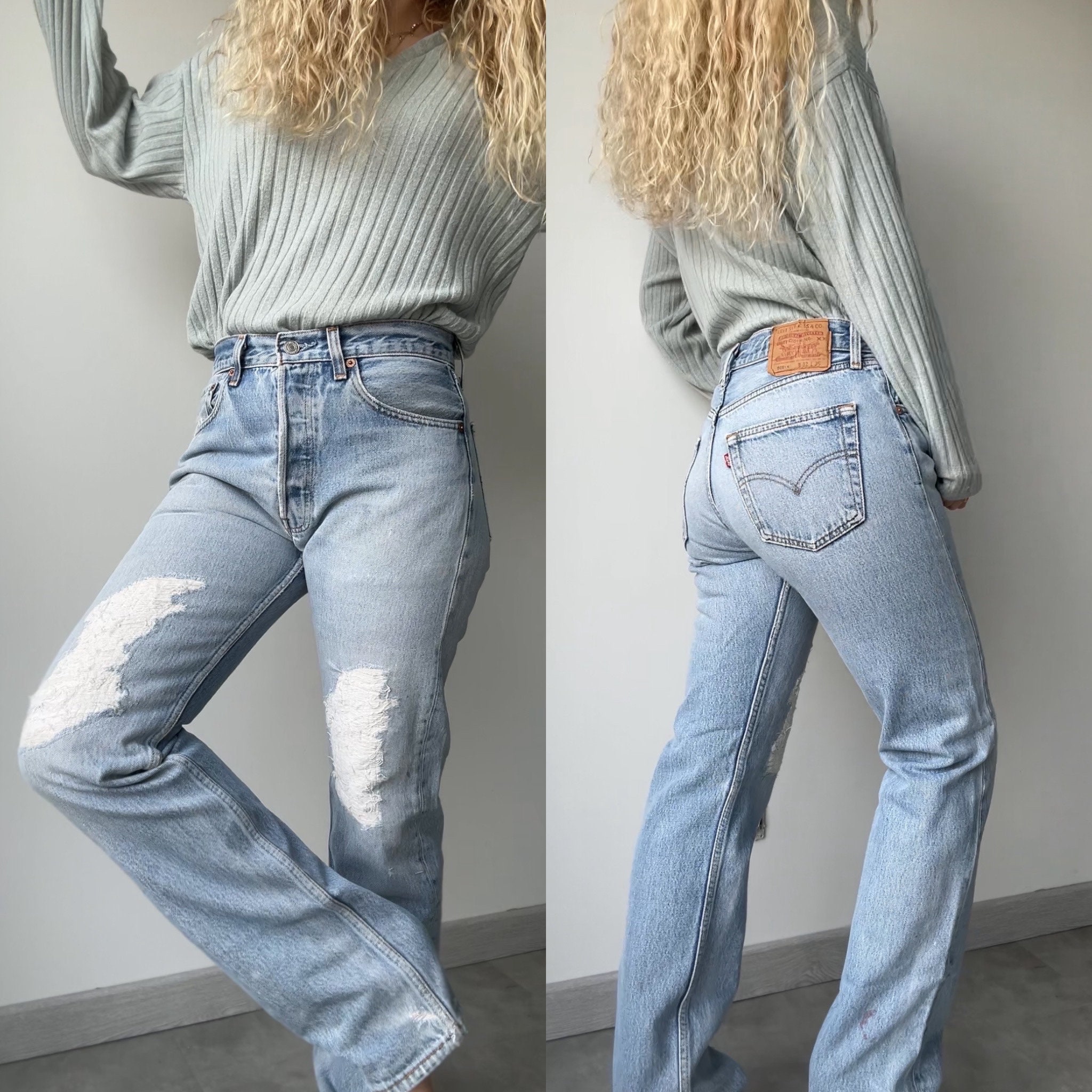 Levis 501 Jeans W30 L32 501xx Vintage Denim Stone Wash Blue Levis 501 Jeans W30 L32 501xx Vintage Denim Stone Wash Blue