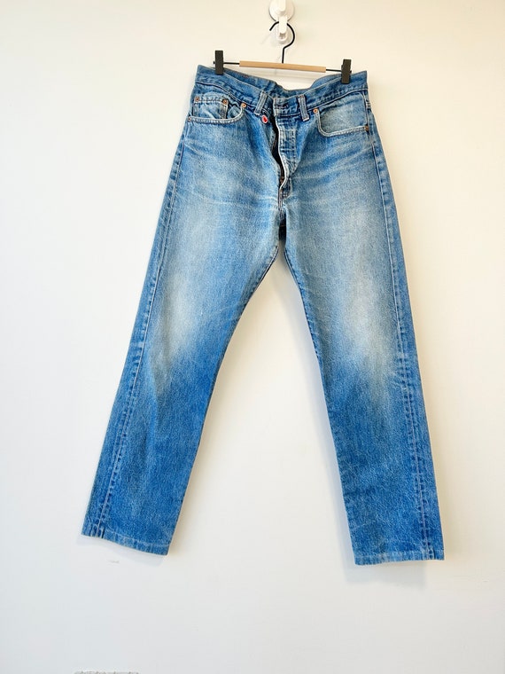 Vintage 70s Levis Jeans W33 L31 Dark Faded Blue Levi's