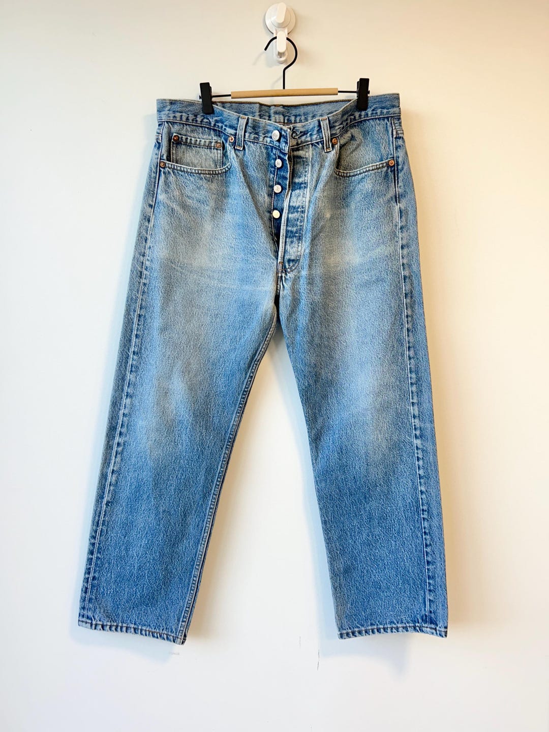 Levis 501 Vintage W35 L27 Levi's 90s/ 80s Faded Straight Leg