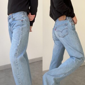 Levis 501 Vintage W31 L32 Levi's Light Blue Fade Straight