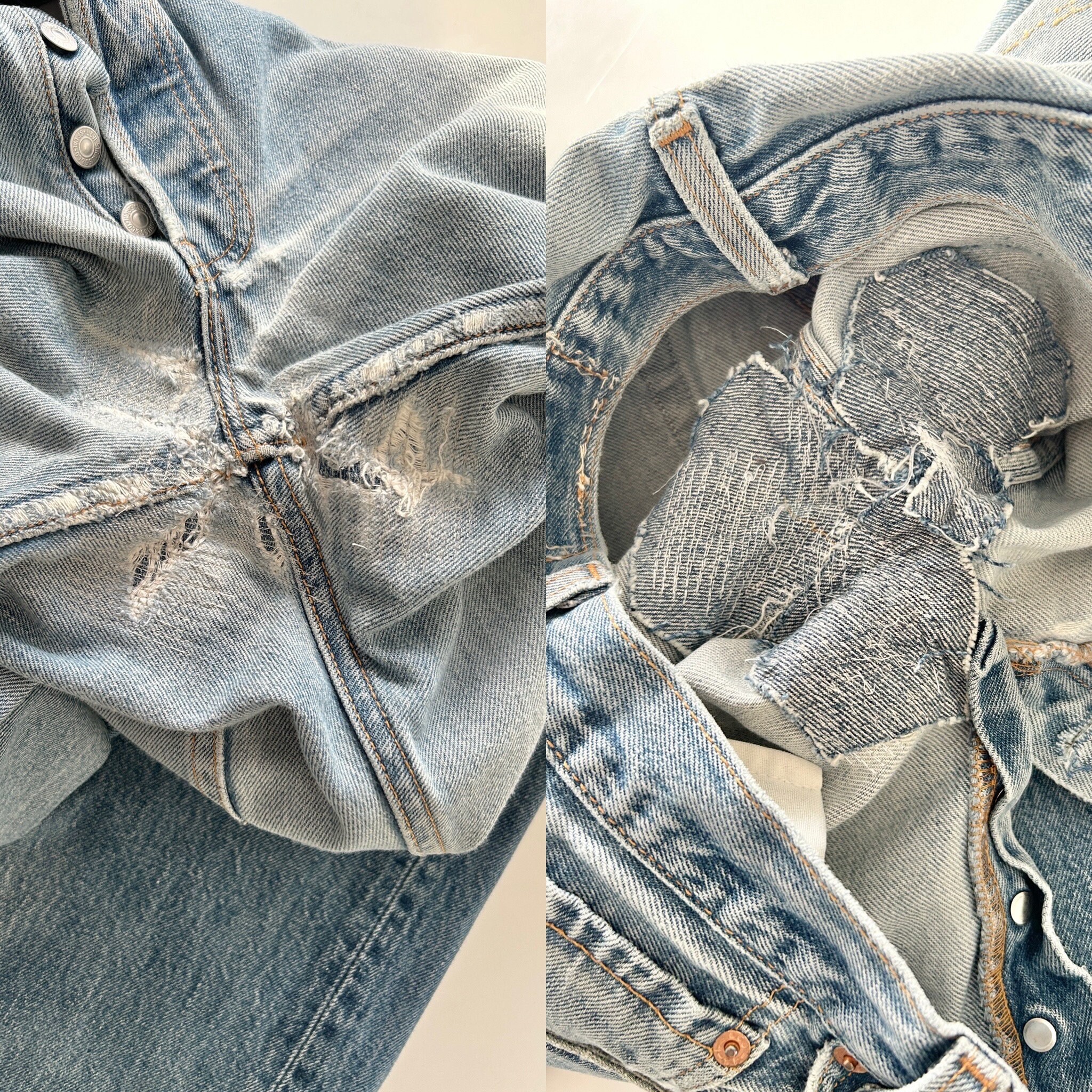 W30 L32 Levis 501 Vintage Faded Medium Blue Faded Made in