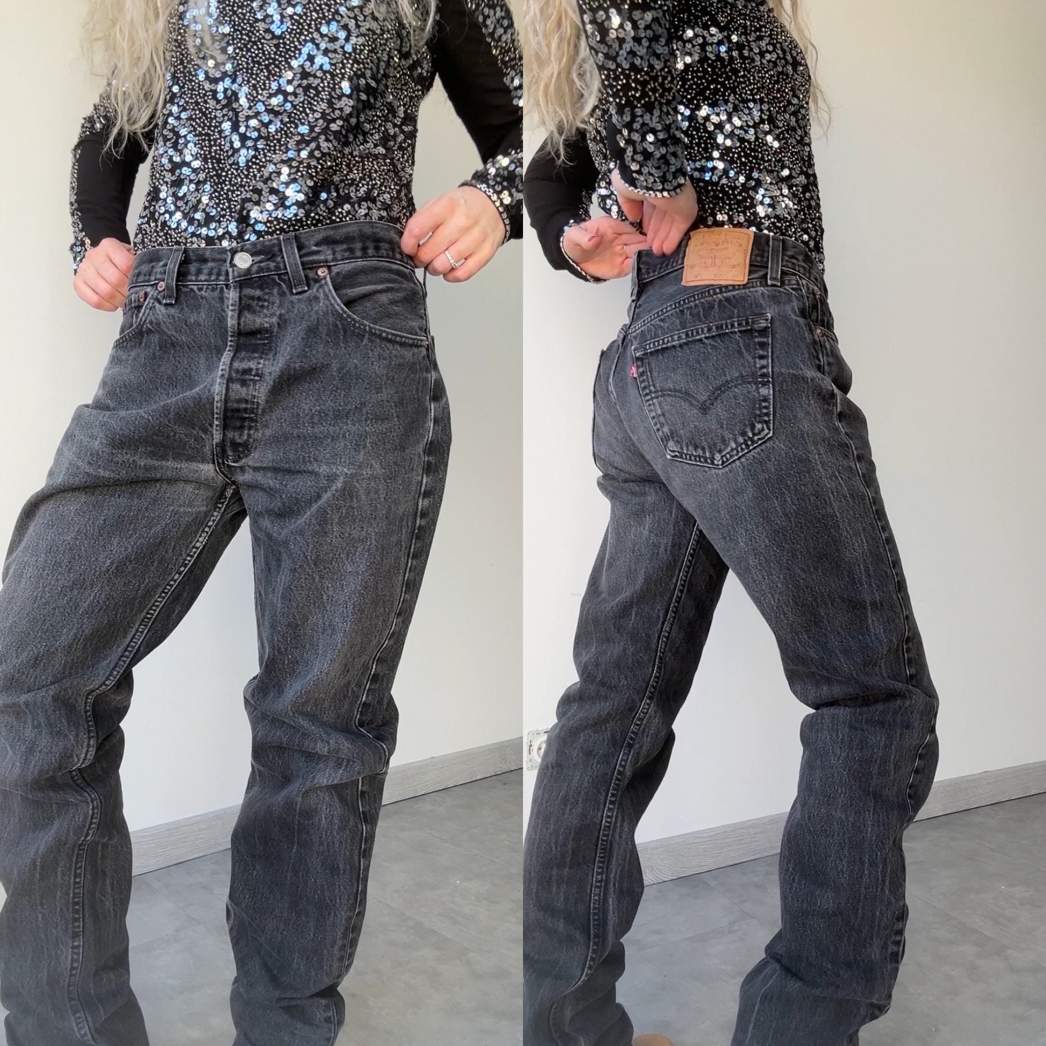 Levis Black 501 Usa - Etsy Levis Black 501 Usa - Etsy