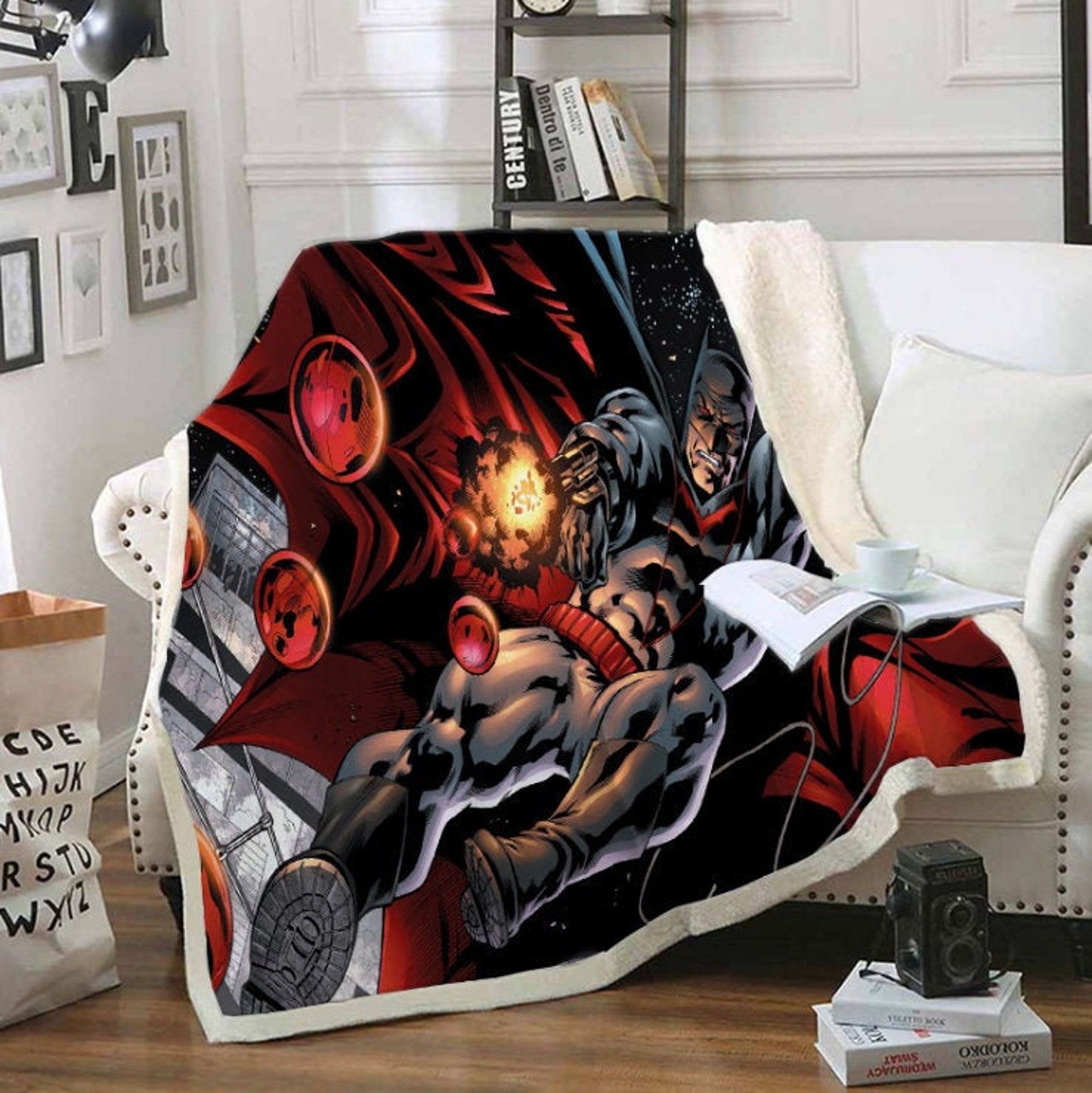 Custom blanket Batman movie character blanket superhero Etsy